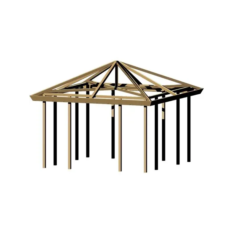 Plus Plus Pavillon Grundsæt 387x387x294cm