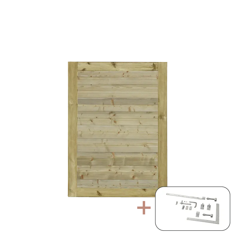 Plus Plus Plank Enkeltlåge  Inkl  Beslag 100x125   Vendbar 177650-