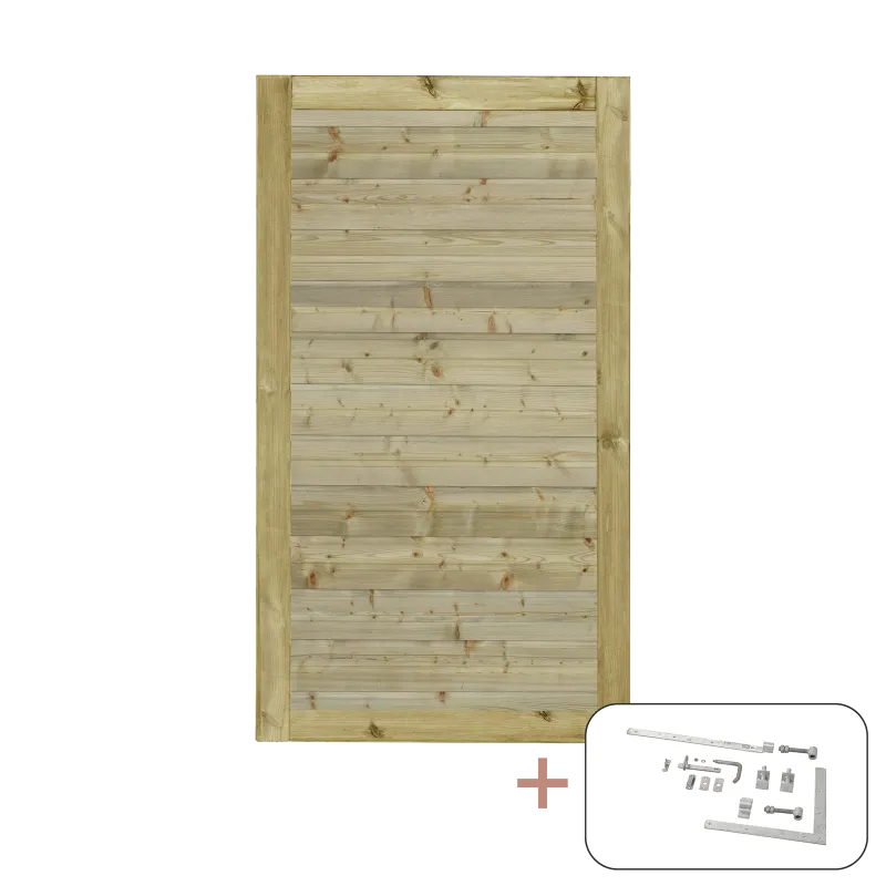 Plus Plus Plank Enkeltlåge  Inkl  Beslag 100x163   Vendbar 177640-