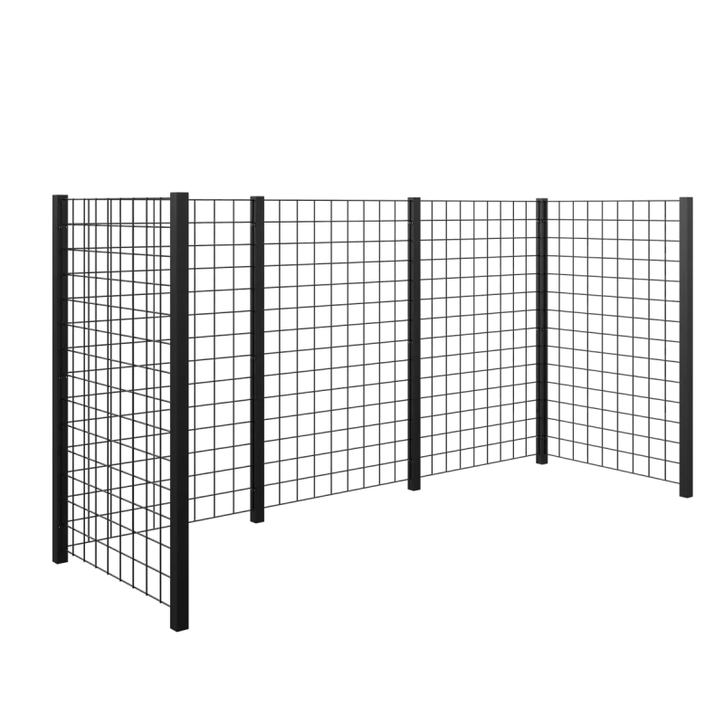 Plus Renovationsskjul Sort Stålespalier 288ã 99ã 140   16659-15
