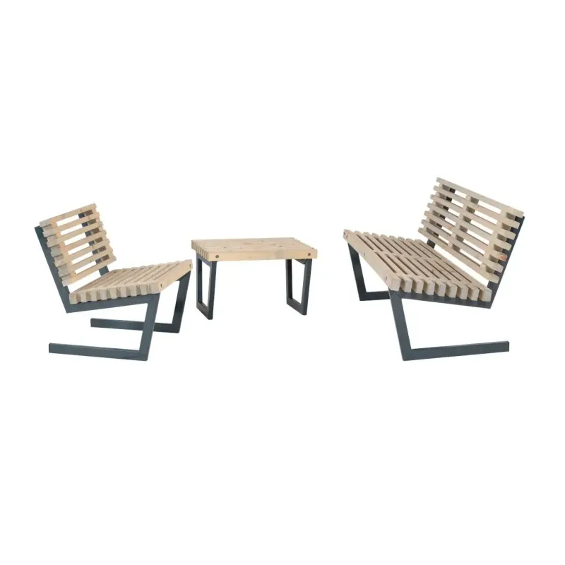 Plus Siesta Tralle Møbelsæt Sofa Stol Lille Bord 196160-12