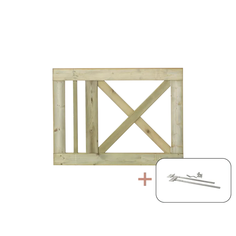 Plus Slot Enkeltlåge Inkl  Beslag 100x75   9214670
