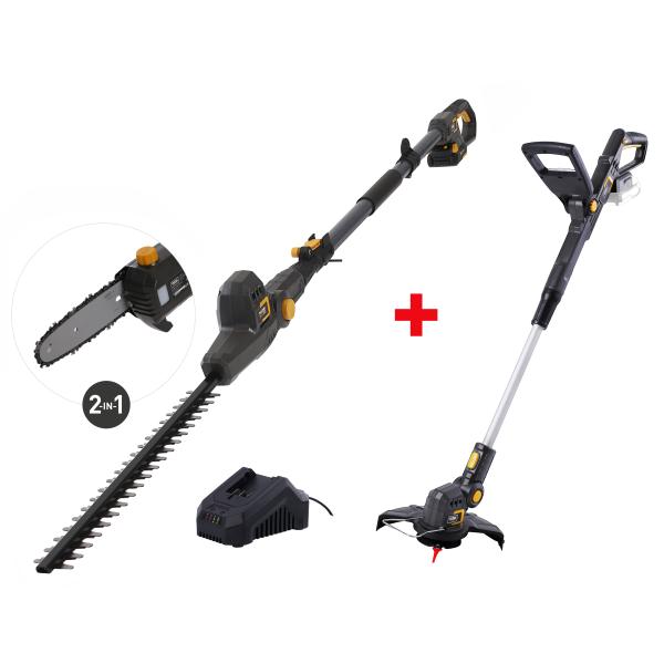 20v Kombipakke: Stanghæk Sav Trim