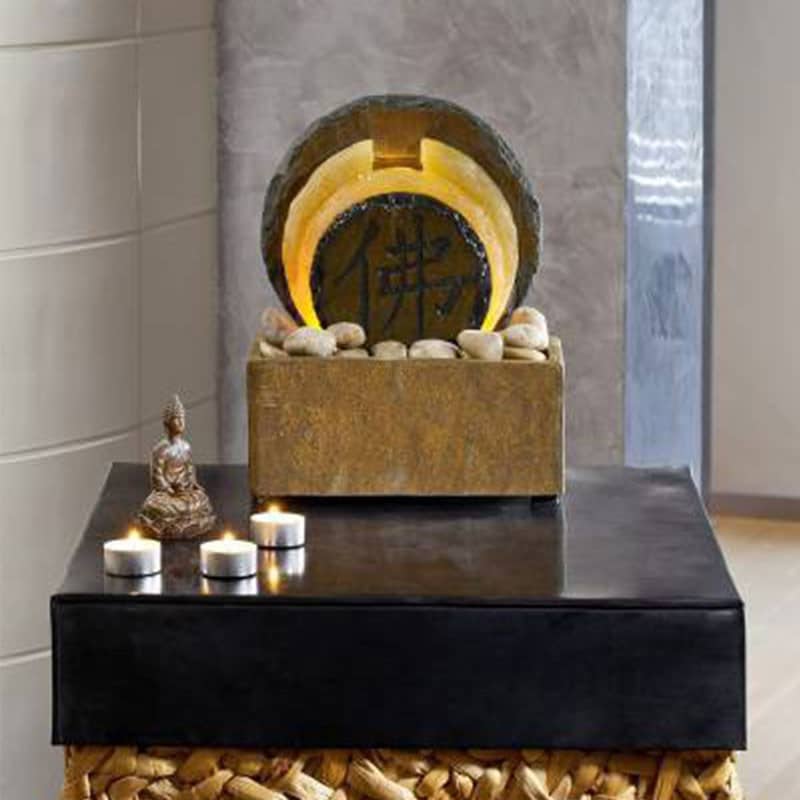 Tian Fontæne Med Feng Shui Motiv