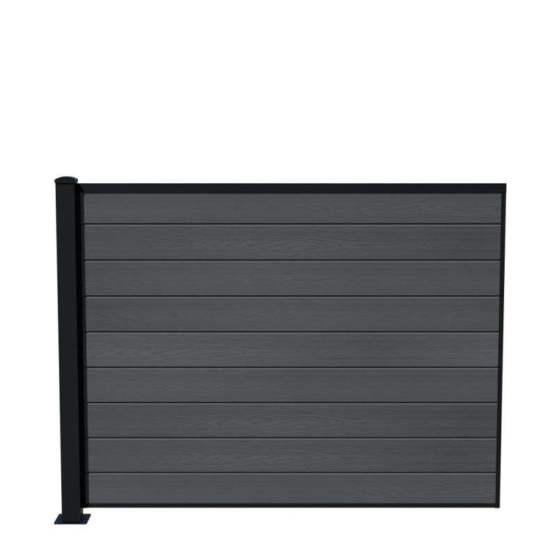 Wimex Fag Glyngøre Superb T140  -profil Wpc Grå Pulverlak Stolpe    Fod 1400   1893
