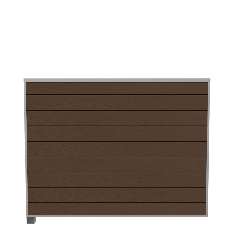 Wimex Fag Glyngøre Superb T140  -profil Wpc Teak Galv  Stolpe  -skinne 1400   1893