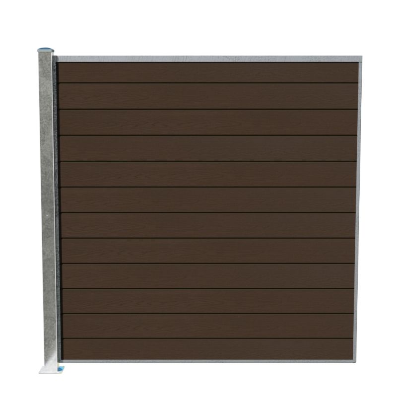 Wimex Fag Glyngøre Superb T180  -profil Wpc Teak Galv  Stolpe   Fod 1800   1893