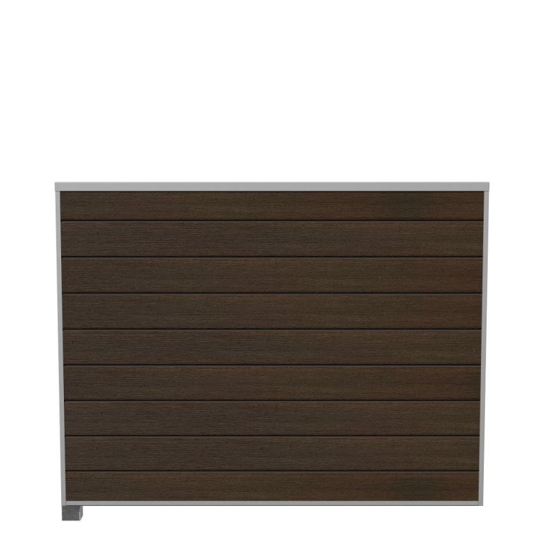 Wimex Fag Livø Prime T140  -profil Wpc Matbrun Galv  Stolpe  -skinne 1400   1893