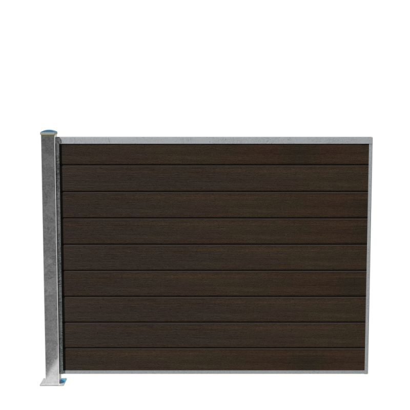 Wimex Fag Livø Prime T140  -profil Wpc Matbrun Galv  Stolpe   Fod 1400   1893