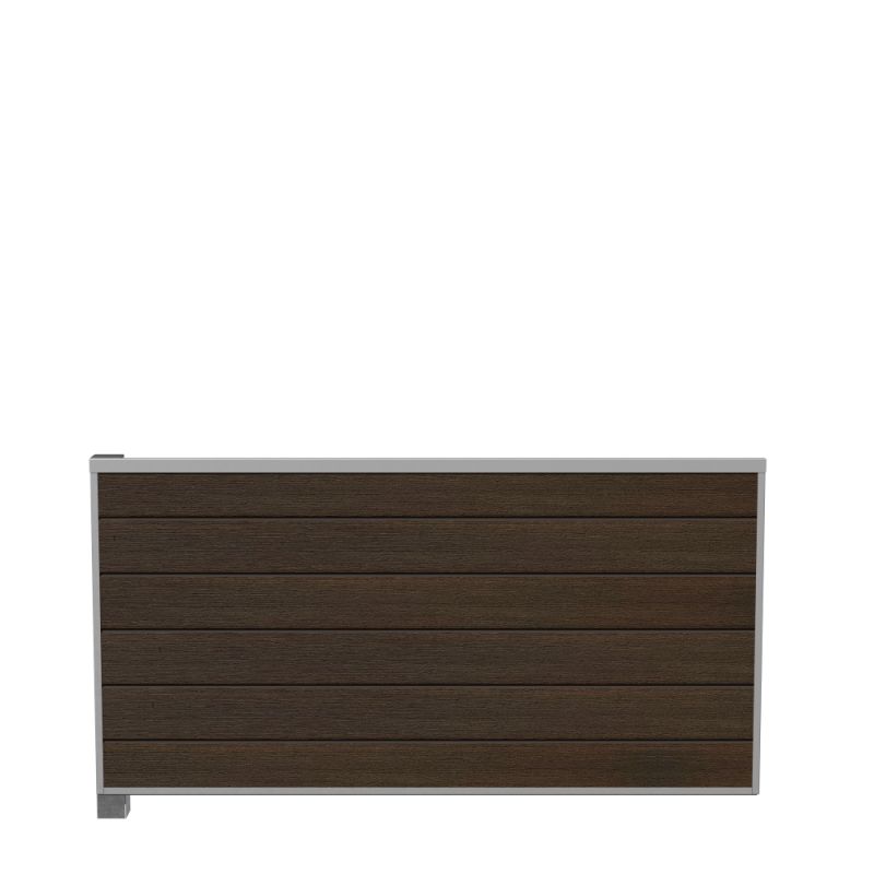 Wimex Fag Livø Prime T90  -profil Wpc Matbrun Galv  Stolpe  -skinne 900   1893