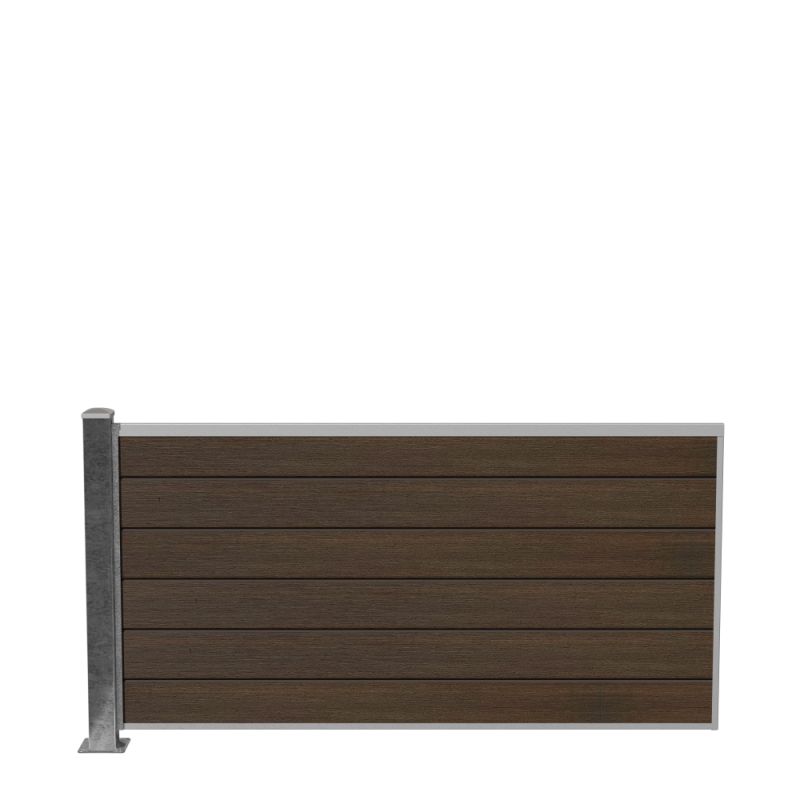 Wimex Fag Livø Prime T90  -profil Wpc Matbrun Galv  Stolpe   Fod 900   1893